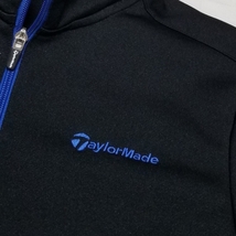 【極美品】◎ TaylorMade テーラーメイド/ 長袖 ワンポイント刺繍ロゴ Wジップジャケット　SIZE： M　ブラック_画像6