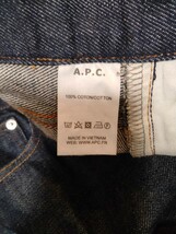 送料無料　美品　A.P.C. PETIT NEW STANDARD 　34 ベトナム製　ワンウォッシュ　プチニュースタンダード アーペーセー _画像8