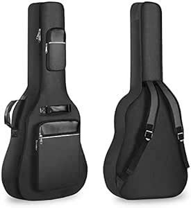 アコースティック ギター ギグバッグ 40-41インチ用 ギターケース 8mm スポンジ ギターソフトケース 楽器バッグ 軽量 厚