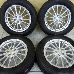 ●●2402-288LL ECOFORME 7J 17in +45 PCD114.3 VRX2 225/60R17 4本 バリ山 美品！ SK フォレスター アルファード ヴェルファイア等の画像1