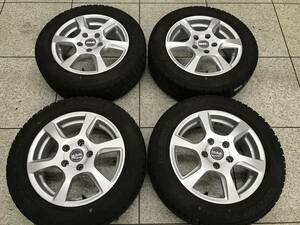 □□2402-358 F55 F56 MINI ミニ 175/65R15 ICENAVI6 グッドイヤー スタッドレスタイヤ 15インチ ホイール MAK ヴィンチー 5.5J +46 5H 112