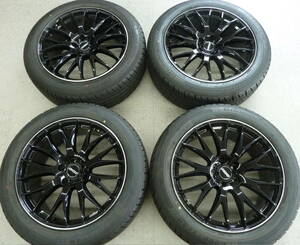 ●●2309-BM5 RAYS ホムラ HOMURA 2×9PLUS 8.5J 20in +38 PCD114.3 EfficientGrip SUV HP01 235/55R20 4本set バリ山 美品！ レクサス RX