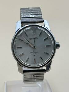 【稼働品】KING SEIKO キングセイコー 手巻き 腕時計 44-9990 シルバー系 ラウンド 25石 メンズ ヴィンテージ時計 コレクション