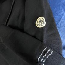 本物 新品 4967110 MONCLER モンクレール/ FRGMTコラボ L相当 大人気 限定高級裏起毛フーディー ロゴパーカー モンクレールジャパン_画像6