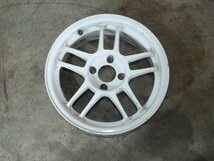 15インチ アルミ ホイール 15x6.5J +40 4穴 PCD100 ハブ 70mm 4本セット メーカー不明_画像7