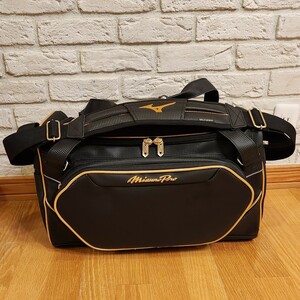 新品！ミズノプロ 遠征バッグ 45L ブラック ショルダーバッグ 野球 mizuno pro ボストンバッグ ミズプロ プロ野球 高校野球