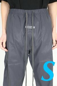 ★送料無料★【レア 新品】サイズS FOG ESSENTIALS TRACK NYLON PANTS ブラック シルバー エッセンシャルズ トラック ナイロン パンツ