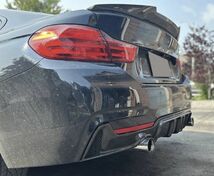 【送料無料】 リアバンパー ディフューザー カーボン LED BMW 4シリーズ F32 F33 F36 Mスポーツ 2012-2020 リア スポイラー カナード_画像3