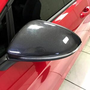 [ free shipping ] door mirror cover left right pair carbon Golf mk7 7.5 GTI R rear mirror 