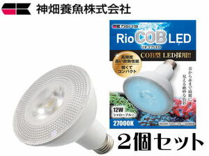 カミハタ RioCOB LED シャローブルー 2個セット (1個5,200円）海水魚 サンゴ LEDスポット照明　管理60