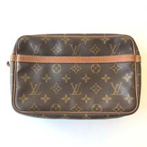 ◆ ルイ ヴィトン LOUIS VUITTON モノグラム コンピエーニュ 23 M51847 セカンドバッグ クラッチバッグ ブラウン レディース メンズ_画像1