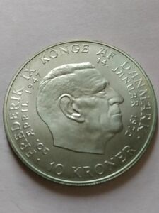デンマーク　10クローネ 1972年　マルグレーテ2世／フレデリク9世　アフガニスタン　5ルピー硬貨