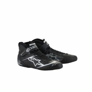 alpinestars( Alpine Stars ) racing shoes TECH-1 Z V3 SHOES ( size USD: 7.5) 119 BLACK SILVER [FIA8856-2018 official recognition ]