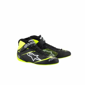 alpinestars( Alpine Stars ) racing shoes TECH-1 Z V3 SHOES ( size USD: 8.5) 155 BLACK YELLOW FLUO [FIA8856-2018 official recognition ]
