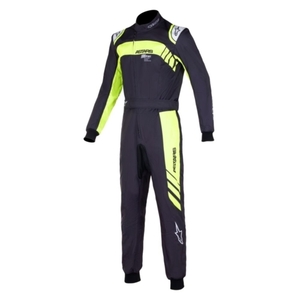  Alpine Stars Cart suit KMX-9 V3 GRAPHIC 3 size 48 BLACK YELLOW FLUO[ new FIA8877-2022 grade 1 ho moroge-shon conform ]