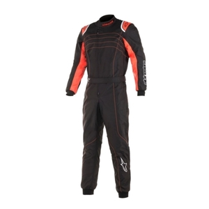 alpinestars アルパインスターズ カートスーツ KMX-9 V3 SUIT サイズ52 BLACK RED FLUO [新FIA8877-2022グレード1ホモロゲーション適合]