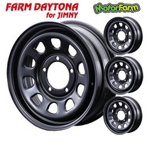 Motor Farm モーターファーム DAYTONA (デイトナ) 16x5.5J 5H/139.7 +20 ブラック (4本セット)_画像1