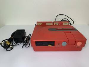 SHARP シャープ ツインファミコン AN-500R FC TWIN FAMICOM 本体 ディスク 動作確認済み 昭和レトロ ビンテージ ジャンク 中古 現状品 szlp