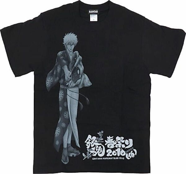 【新品未使用 値下げ可】 坂田銀時 Tシャツ ブラック 銀魂 春祭り2010(仮)