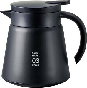 HARIO(ハリオ) V60 保温ステンレスサーバー ＢＫ 未使用　800ｍｌ