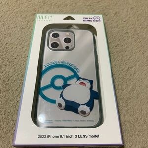 602t2530☆ グルマンディーズ ポケットモンスター IIIIfit(イーフィット) iPhone15 Pro 対応 ケース カビゴン POKE-871D