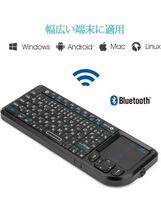 602t0928☆ Rii ワイヤレスキーボード bluetooth キーボード 日本語配列 2.4ＧHz　USBレシーバー付属　超小型　タッチパッド搭載_画像6