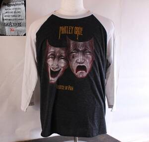 【送料無料】ビンテージ モトリークルー Theatre Of Pain ラグランTシャツ バンドTシャツ Tシャツ 80年代 ヴィンテージ Motley Crue XL