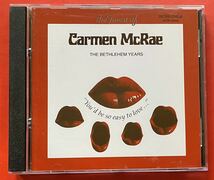 【CD】「THE BEST OF CARMEN McRAE THE BETHLEHEM YEARS」カーメン・マクレエ 輸入盤 [07090209]_画像1