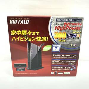 送料無料h57042 BUFFALO バッファロー 11nハイパワー 無線LAN ルーター WZR-HP-G301NH ネット 回線 未使用