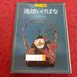 a-413 カラー独習 池坊いけばな 池坊専永 主婦の友社 昭和61年発行 つるうめもどき コスモス まんさくの紅葉 どうたんつつじの紅葉 など※4