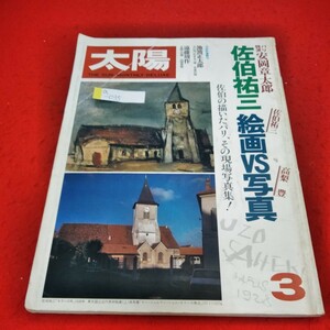 Art hand Auction a-035 Taiyo Ausgabe März 1980 Yuzo Saeki Gemälde vs. Fotografie Yutaka Takanashi Paris Shotaro Yasuoka Shusaku Endo Shotaro Ikenami Taiyo ※4, Zeitschrift, Kunst, Unterhaltung, Allgemeine Kunst