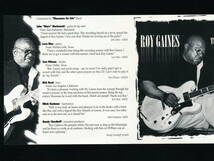 ☆ROY GAINES☆THE FIRST TB ALBUM☆2003年輸入盤☆BLACK GOLD RECORDS / DELTA GROOVE PRODUCTIONS☆_画像5