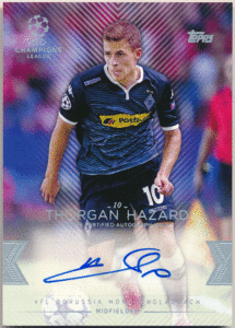 Thorgan Hazard 2016 Topps UEFA Champions League Showcase Signature Auto 直筆サイン オート トルガン・アザール