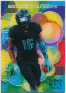 Kayshon Boutte 2023 Upper Deck UD Goodwin Champions Splash of Color 3D カード アメフト ケイション・ブーテ