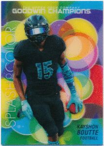 Kayshon Boutte 2023 Upper Deck UD Goodwin Champions Splash of Color 3D カード アメフト ケイション・ブーテ