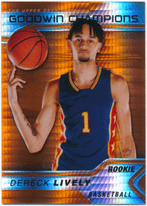 Dereck Lively 2023 UD Goodwin Champions RC Rookie Orange Prism 499枚限定 ルーキーオレンジ デレック・ライブリー