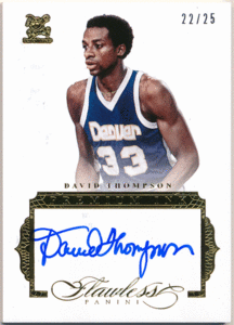 David Thompson NBA 2015-16 Panini Flawless Premium Ink Signature Auto 25枚限定 直筆サイン オート デイヴィッド・トンプソン