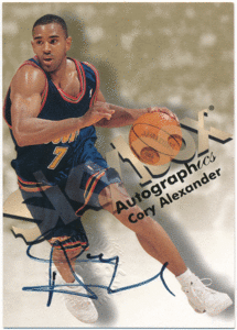 Cory Alexander NBA 1998-99 Skybox Autographics Signature Auto 直筆サイン オート コーリー・アレキサンダー