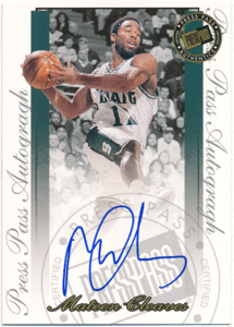 Mateen Cleaves 2000 Press Pass RC Rookie Signature Auto 直筆サインカード ルーキーオート マーティン・クリーブス B