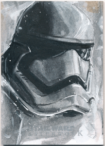 Kursat Getiner Topps Star Wars Masterwork Sketch Card 世界1枚限定 1of1 1/1 スターウォーズ スケッチカード ストームトルーパー