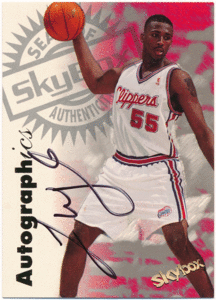 Lorenzen Wright NBA 1997-98 Skybox Autographics Signature Auto 直筆サイン オート ロレンゼン・ライト