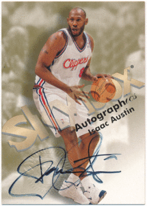 Isaac Austin NBA 1998-99 Skybox Autographics Signature Auto 直筆サイン オート アイザック・オースティン