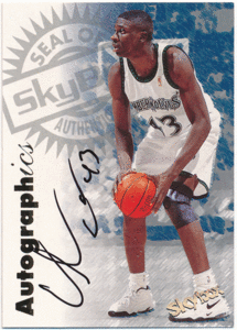 Chris Carr NBA 1997-98 Skybox Autographics Signature Auto 直筆サイン オート クリス・カー