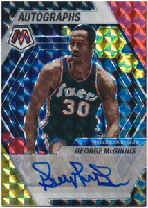 George McGinnis NBA 2022-23 Panini Mosaic Choice Prizm Signature Auto 直筆サイン プリズムオート ジョージ・マクギニス
