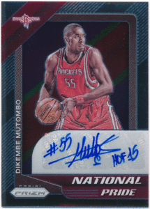 Dikembe Mutombo NBA 2020-21 Panini Prizm National Pride Signature Auto 99枚限定 直筆サイン オート ディケンベ・ムトンボ