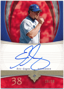 2005 Ultimate Signature Edition【Eric Gagne Auto】Signature Numbes /38枚限定直書きサインカードドジャースCY賞投手 エリック・ガニエ