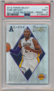 Kobe Bryant NBA 2012-13 Panini Select All-Star Selections Silver Prizm PSA 9 シルバープリズム コービー・ブライアント