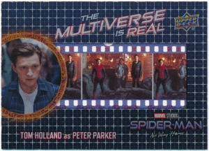 Tom Holland as Peter Parker 2023 Upper Deck Marvel Spider-Man No Way Home The Multiverse is Real Acetate FC-3 スパイダーマン