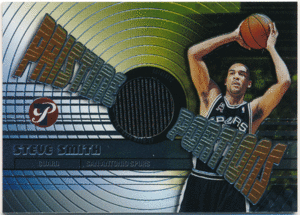 Steve Smith NBA 2002-03 Topps Pristine Player-Worn Warm-Up ウォームアップカード ダリアス・マイルズ