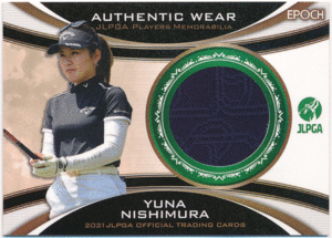 Epoch 2021 JLPGA 日本女子プロゴルフ協会 西村優菜 ウェアカード 225限定 Authentic Wear Players Memorabilia